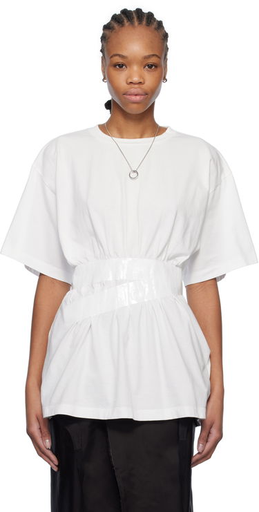 T-paita Maison Margiela MM6 Maison Margiela Taped Jersey T-Shirt Valkoinen | S52GC0335 M20048, 0
