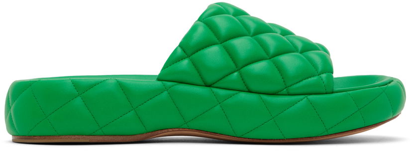 Tennarit ja kengät Bottega Veneta Bottega Veneta Padded Sandals Vihreä | 708885 VBRR0