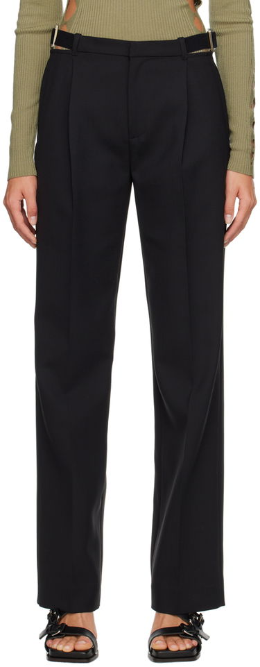 Housut Dion Lee Safety Slider Black Trousers Musta | C2154P23, 0