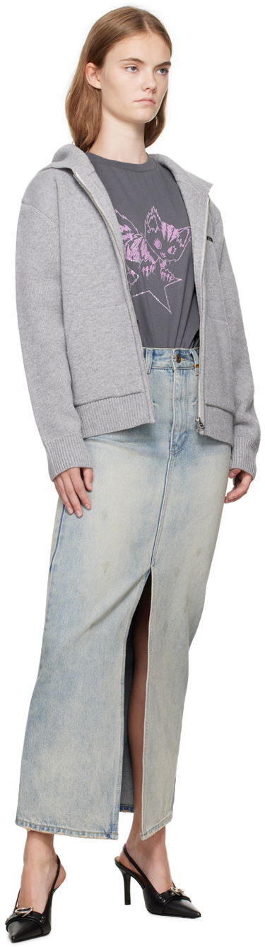 Hame We11done We11done Washed Denim Maxi Skirt Sininen | WD-DS2-24-373-W-SK, 3