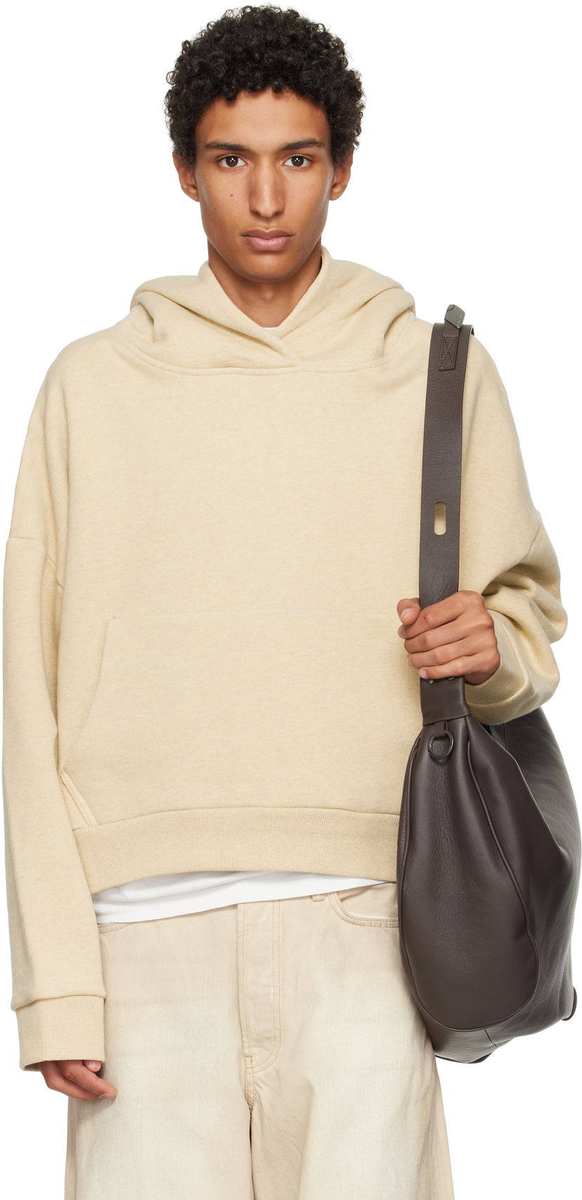 Huppari Entire Studios Entire Studios Heavy Hoodie Beige | ES2125TP
