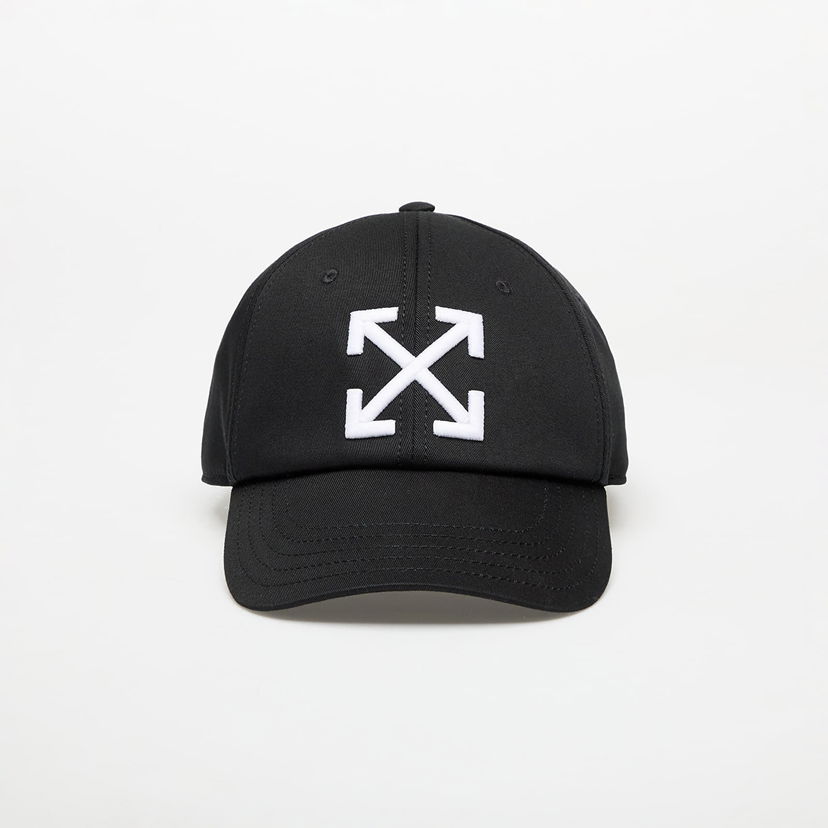 Korkki Off-White Black Drill Baseball Cap with Arrow Logo Musta | OMLA049C99FAB0021001