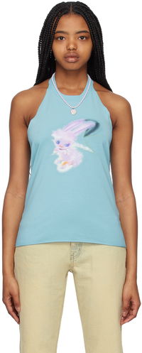 Halter Graphic Tank Top