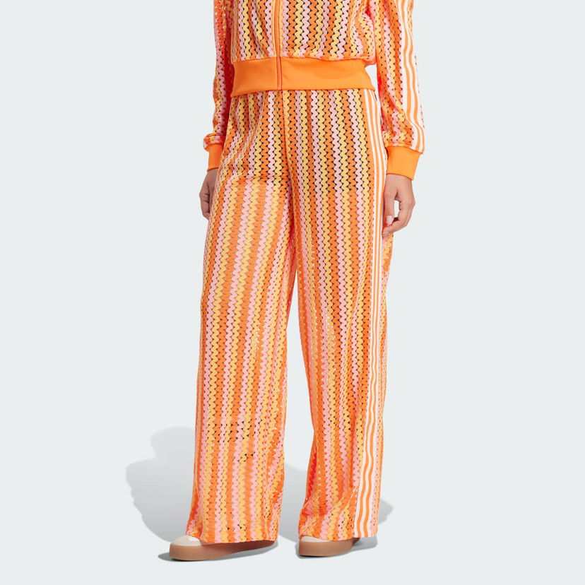Housut adidas Originals Summer Glow Firebird Wide Leg Pants Oranssi | KC0759