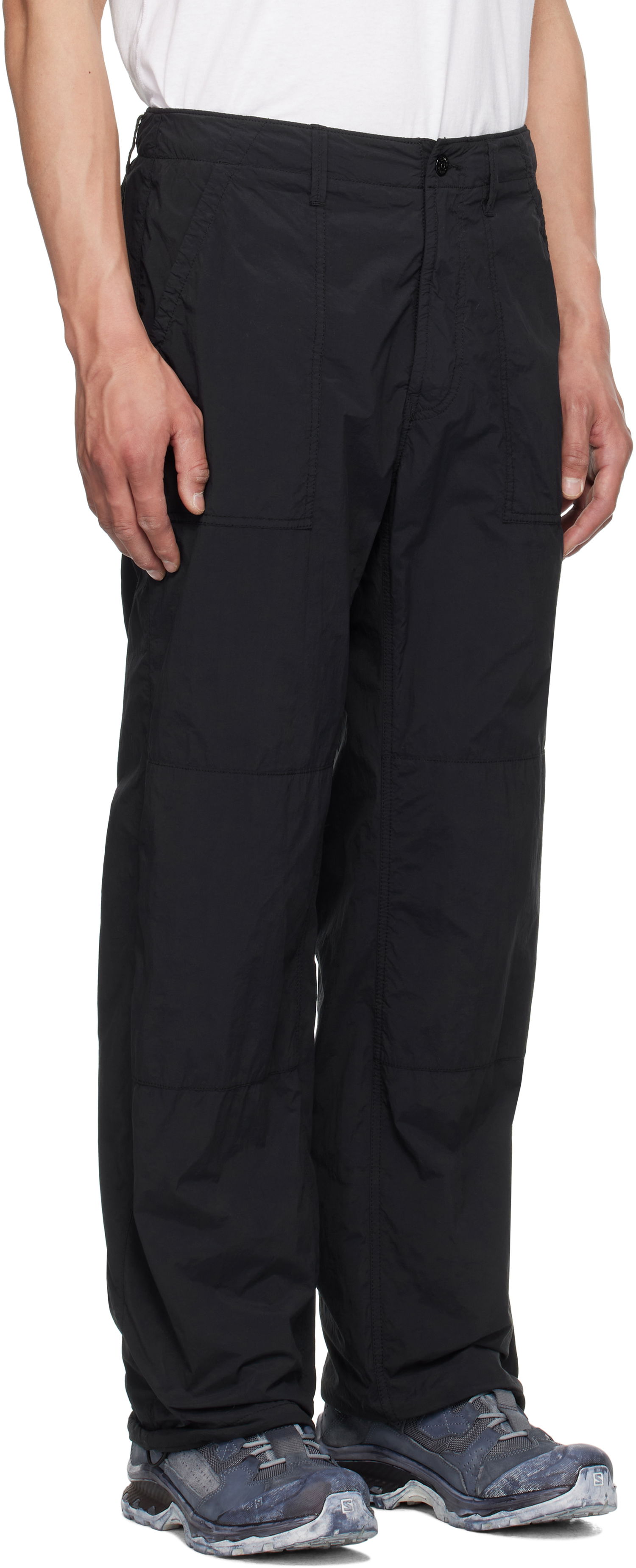 Cargo housut Stone Island Stone Island Nylon Ghost Trousers Musta | K1S15 3100012 S00F6, 1