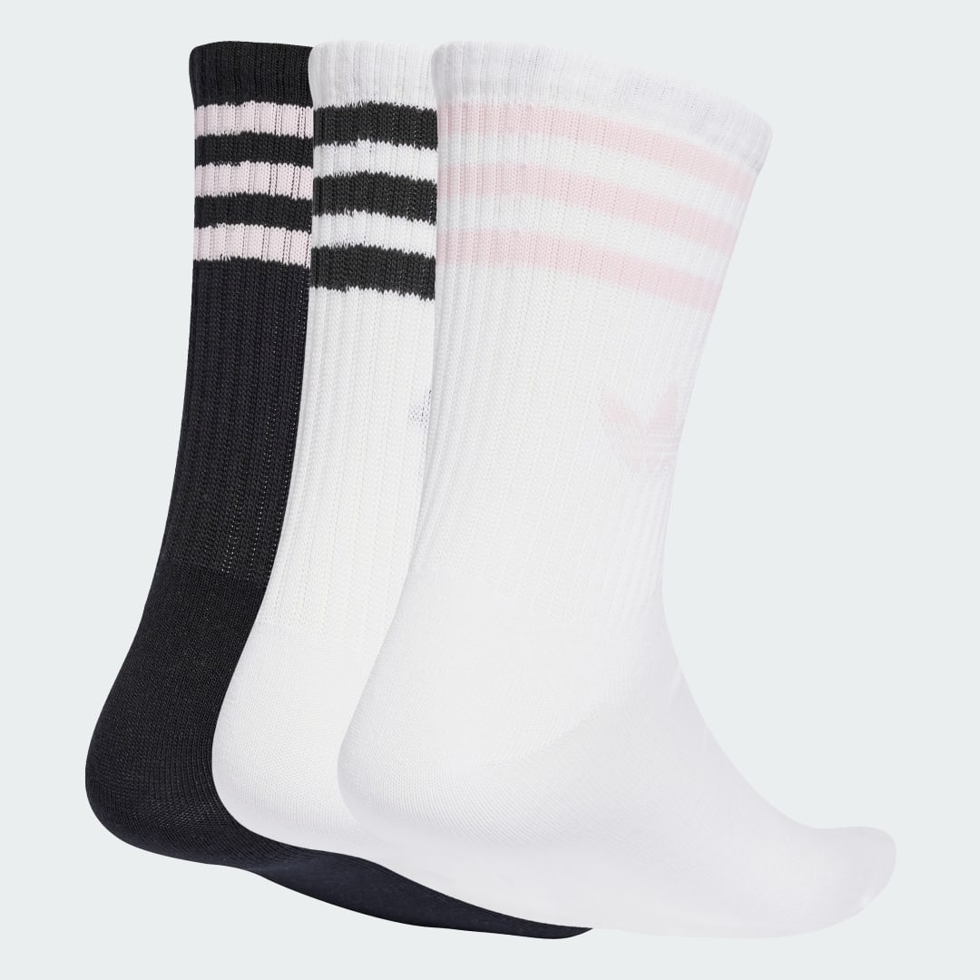 Sukat adidas Performance 3-Stripes Crew Socks - 3 Pairs Vaaleanpunainen | JV7405, 0