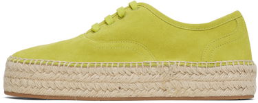 Korvakorut JW Anderson JW Anderson Suede Lace-Front Platform Espadrilles Vihreä | SE0032-LA0240, 2