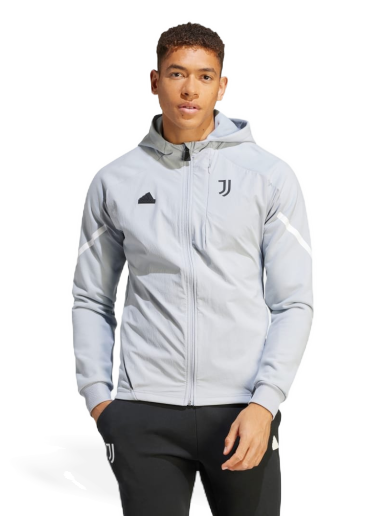 Huppari adidas Originals Juventus Designed for Gameday Full-Zip Harmaa | HZ4982