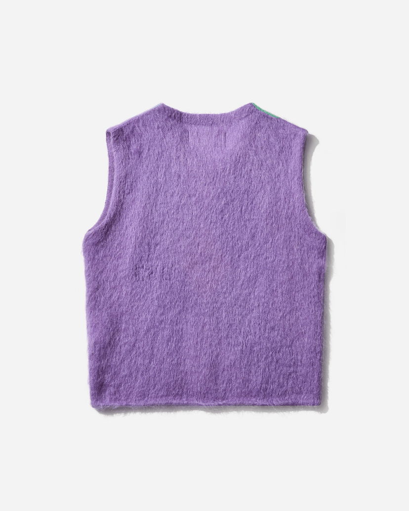 Liivi ERL Argyle Mohair Vest Violetti | ERL11N008 1