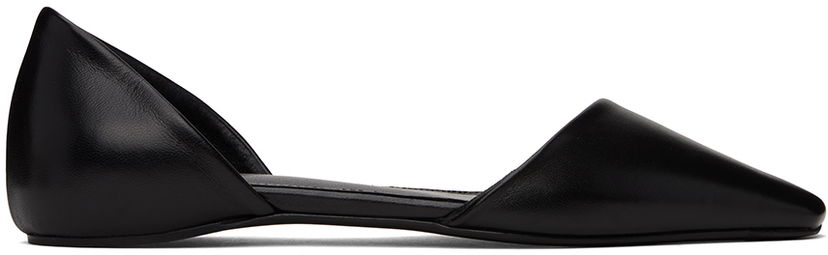 Tennarit ja kengät TOTEME Asymmetric Ballerina Flats Musta | 241-WAS1076-LE0046