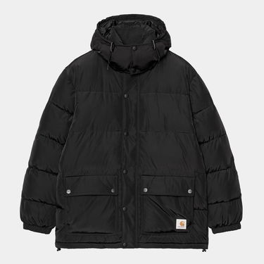 Puffer takki Carhartt WIP Brent Padded Hooded Jacket with Pockets Musta | I035361_48, 0