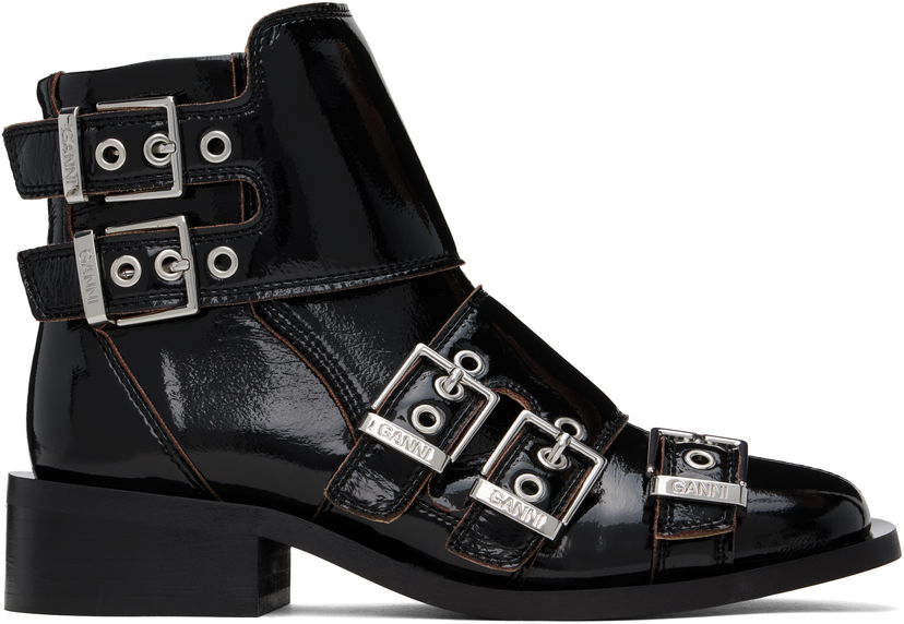 Vaatteet GANNI GANNI Feminine Buckle Boots Musta | S2811