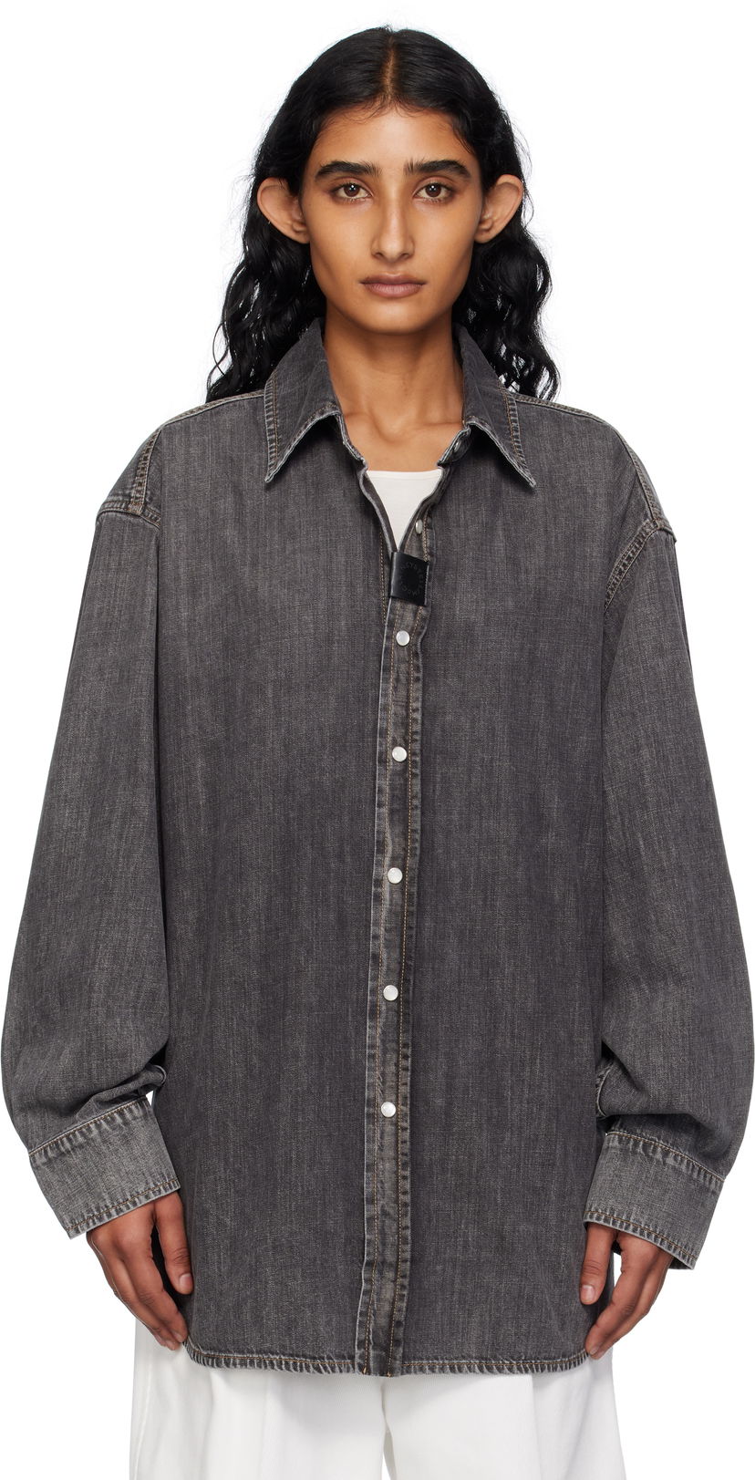 Paita Stella McCartney Stella McCartney Lightweight Denim Shirt Harmaa | 6D03973SQH31