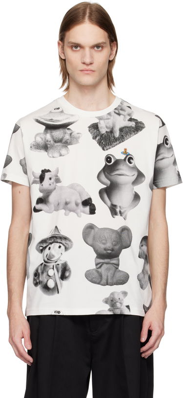 T-paita Vivienne Westwood Vivienne Westwood Classic Figurine Print T-Shirt Valkoinen | 3G010013-J006F-, 0