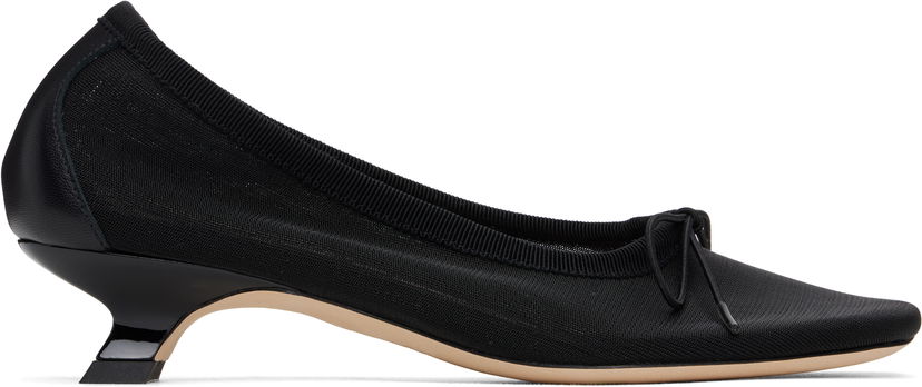 Tennarit ja kengät Simone Rocha Simone Rocha Mesh Ballerina Kitten Heels Musta | LH15 0804