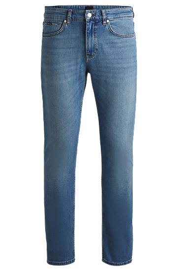 Jeans BOSS Delaware Slim-Fit Comfort-Stretch Jeans Sininen | 50524017