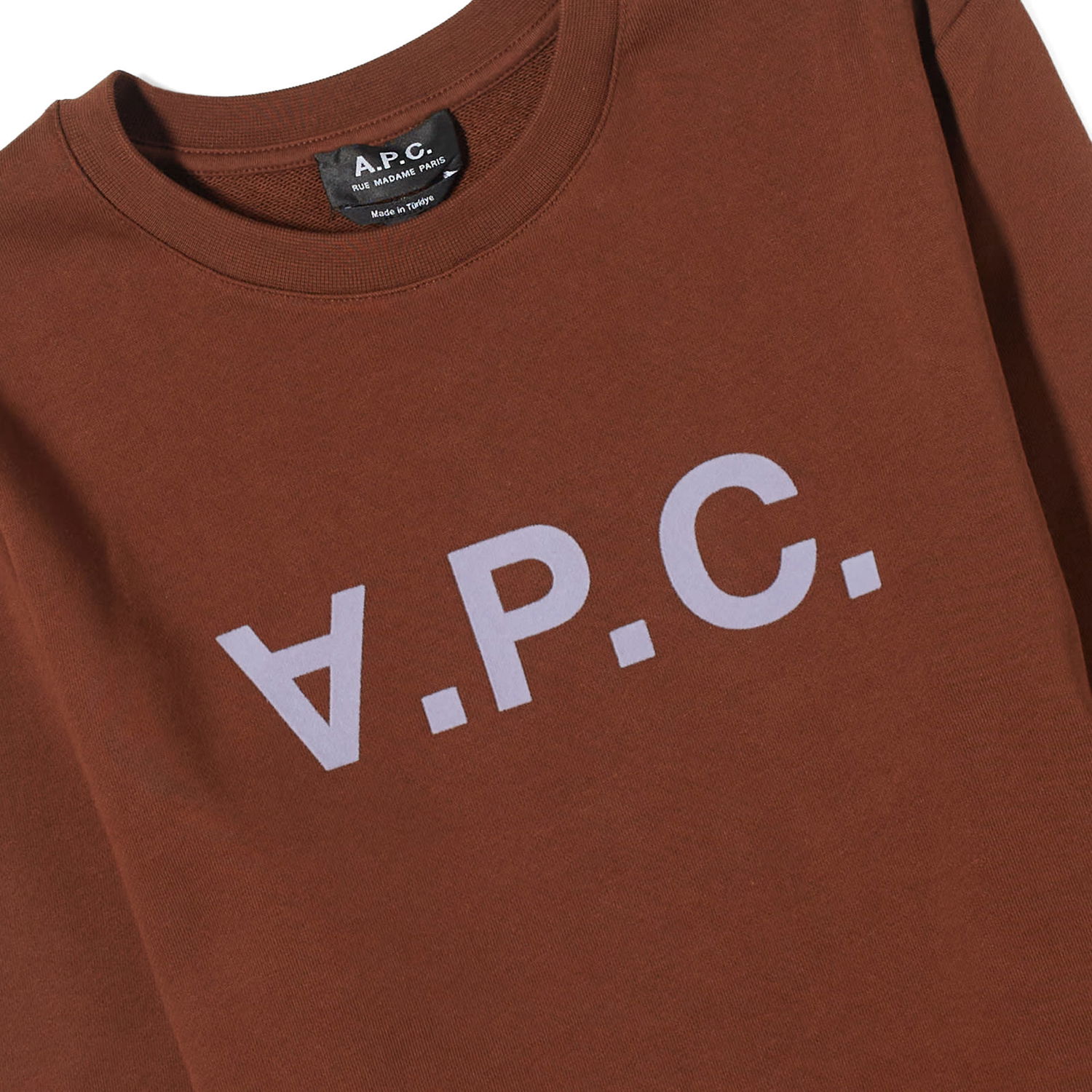 Villapaita A.P.C. VPC Logo Crewneck Ruskea | COFAX-H27378-CAJ, 1
