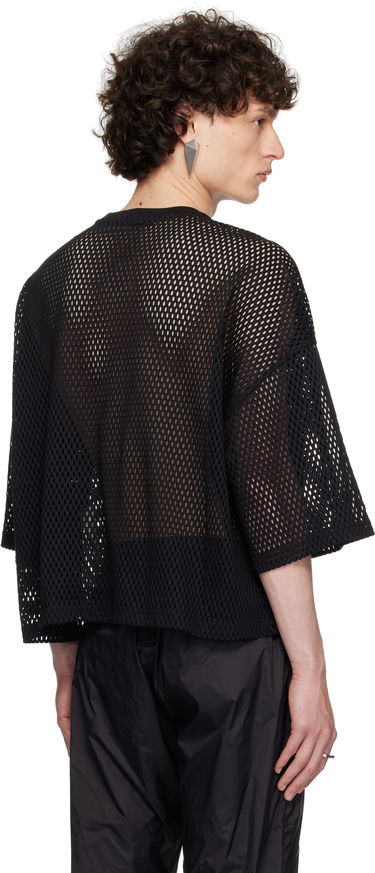 Crop top Rick Owens Rick Owens Champion Edition Tommy Cropped Mesh T-Shirt Musta | CM01E1676 CHONET MESH, 2