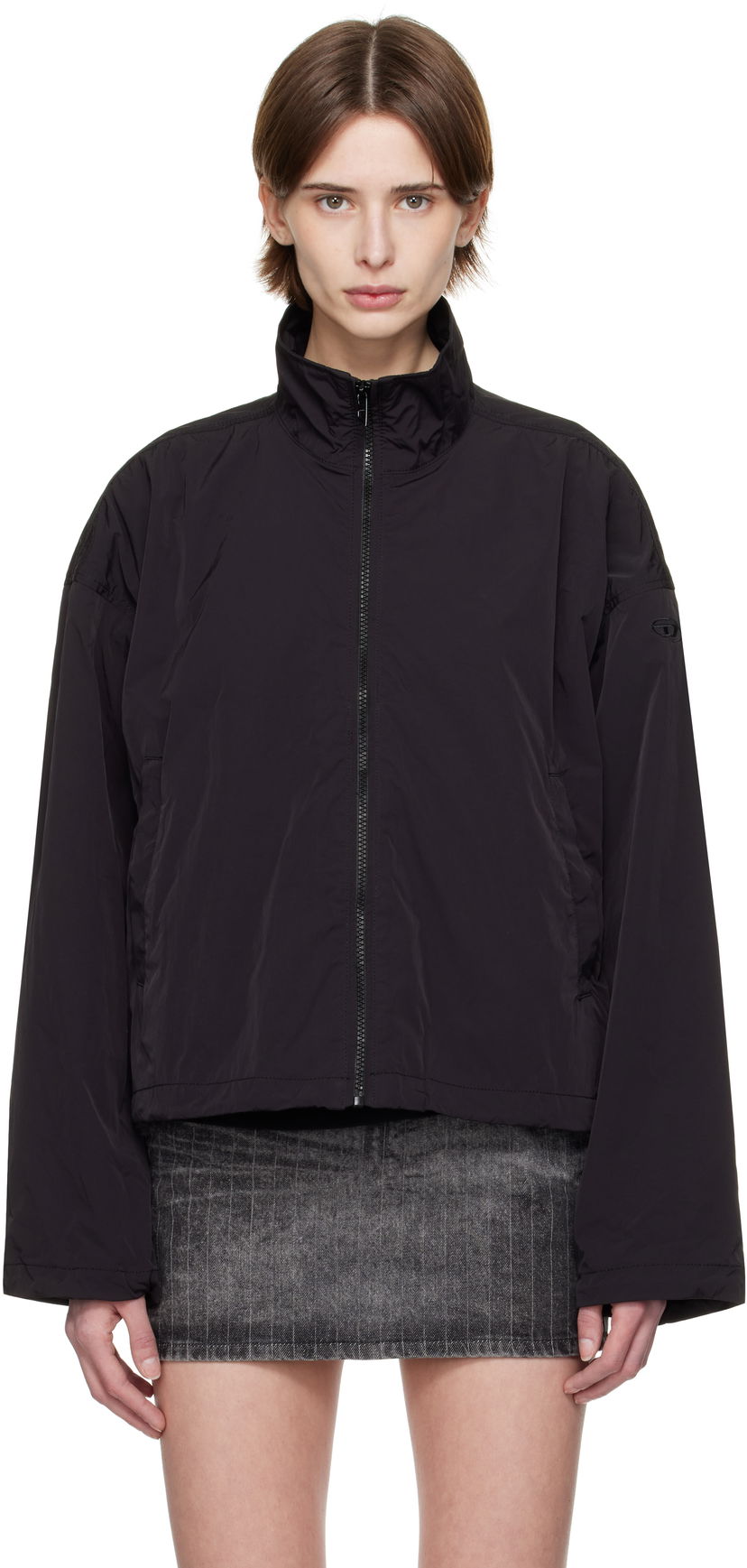 Tuulitakki Diesel G-Leam Zip-Up Jacket Musta | A16815 0AKAD