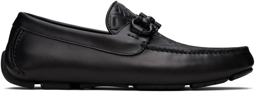 Tennarit ja kengät FERRAGAMO Salvatore Gancini Ornament Driver Loafers Musta | 779172