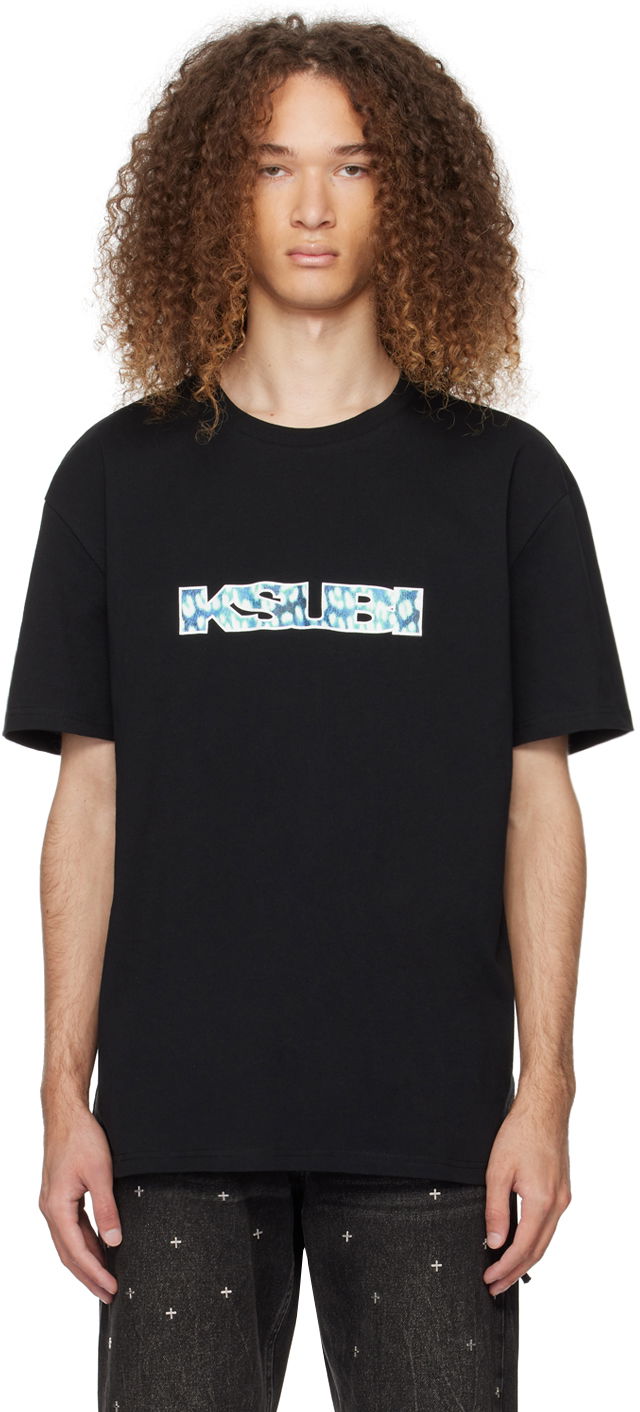 T-paita Ksubi Portal Biggie T-Shirt Musta | MPS24TE016