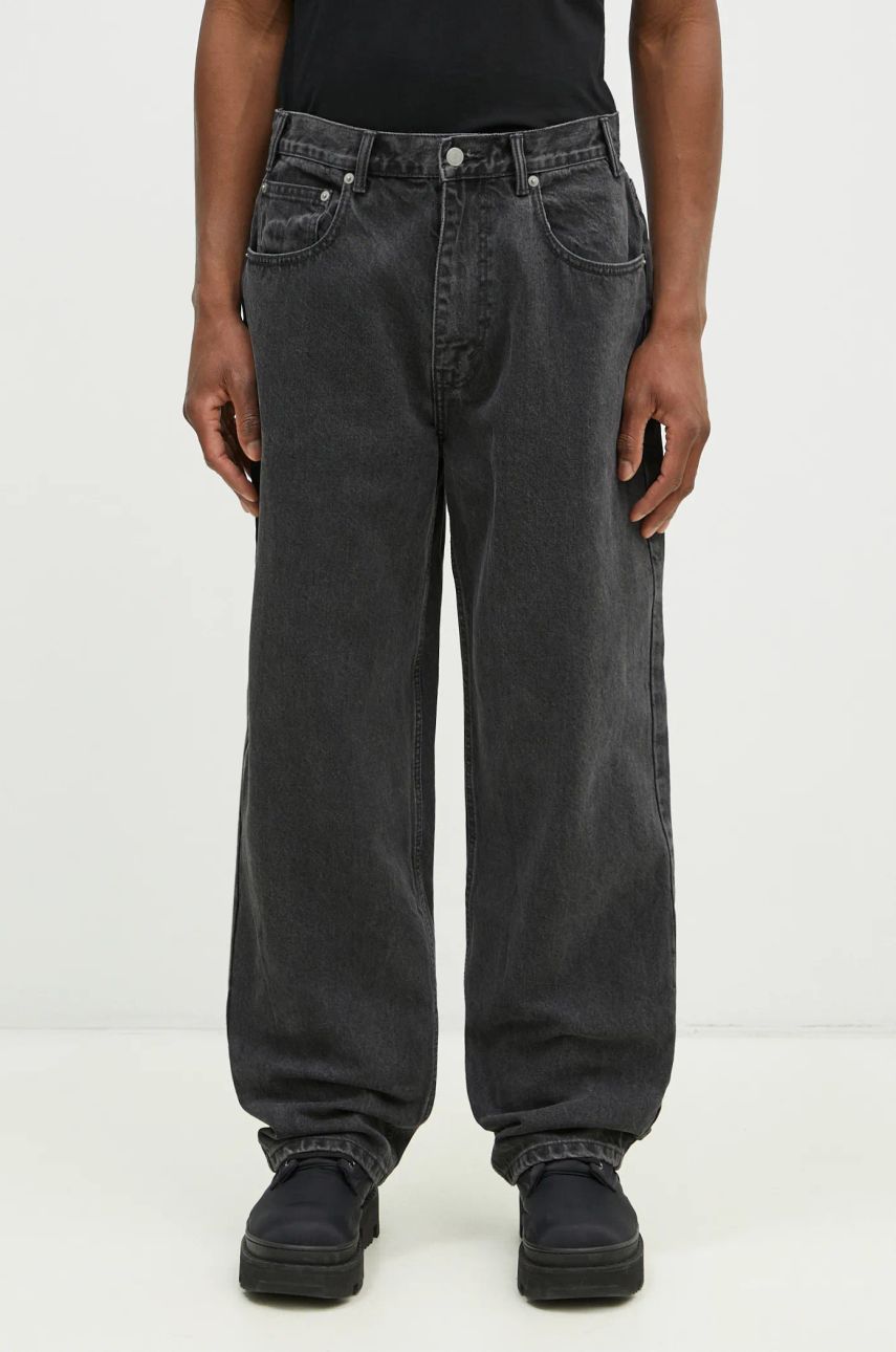 Jeans thisisneverthat thisisneverthat Relaxed Jeans Musta | TN243DPA5P02, 0