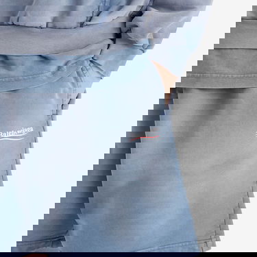 Shortsit Balenciaga Balenciaga Campaign Sweat Shorts, Size Large Sininen | 676137-TRVB1-9798, 5