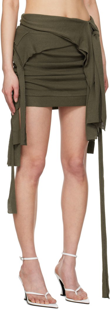 Hame Ottolinger Ottolinger Drape Lounge Miniskirt Vihreä | 10530020601, 1