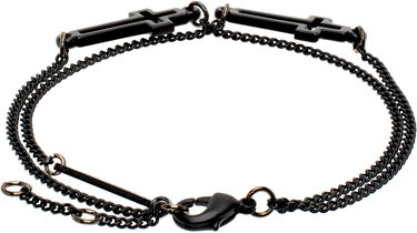 Rannerengas DSQUARED2 Dsquared2 Jesus Cross Chain Bracelet Musta | ARM0002_37208163_2124, 1