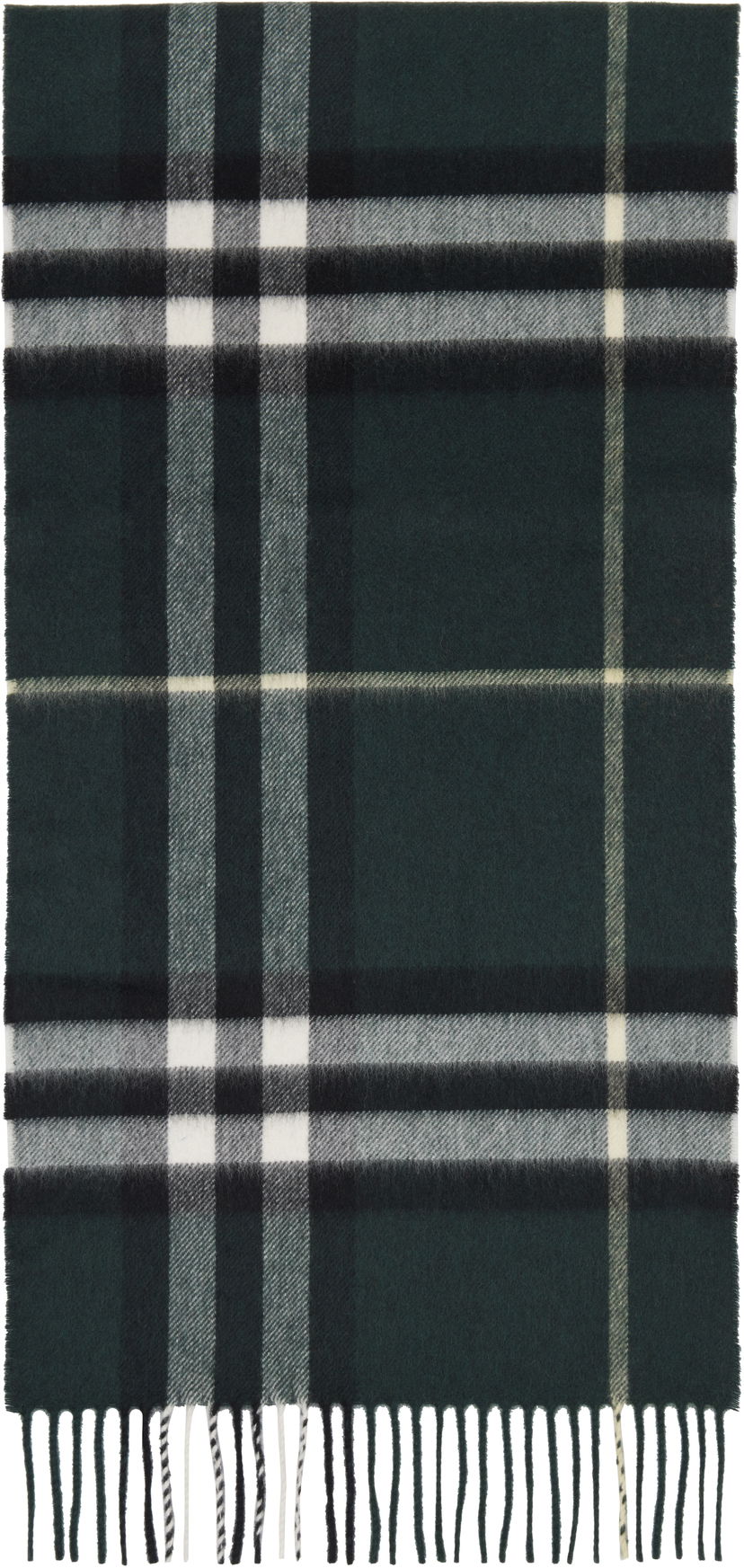 Huivi Burberry Check Cashmere Scarf Vihreä | 8112629