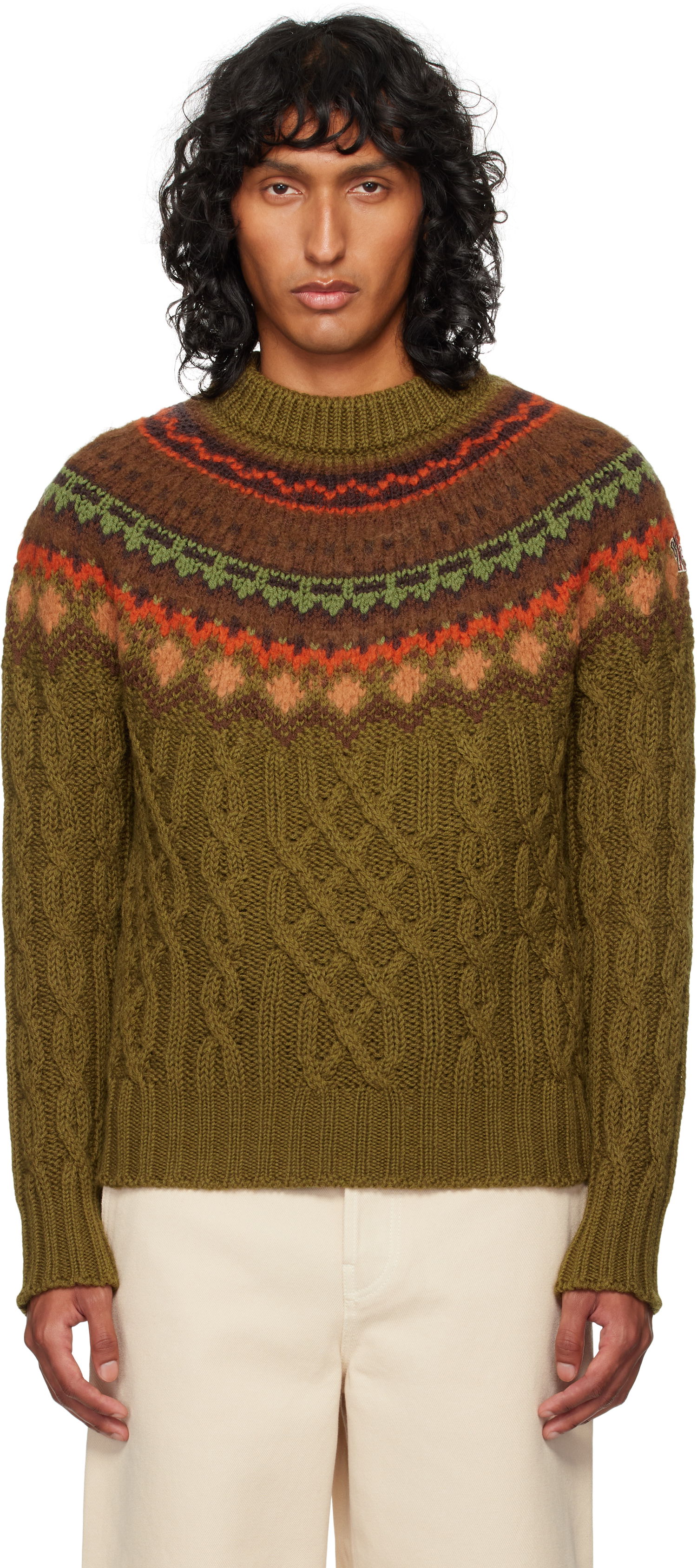 Villapaita Moncler Wool Sweater Vihreä | J20979C00004M4503, 0