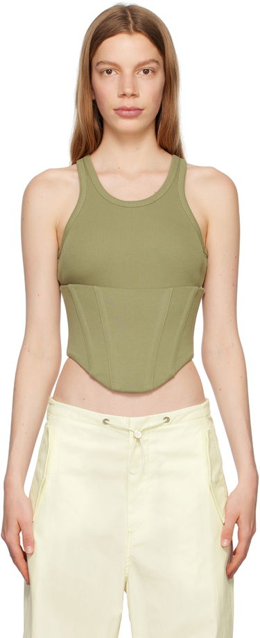 Tankkitoppi Dion Lee Dion Lee Float Ribbed Tank Top Vihreä | C3146P23, 0