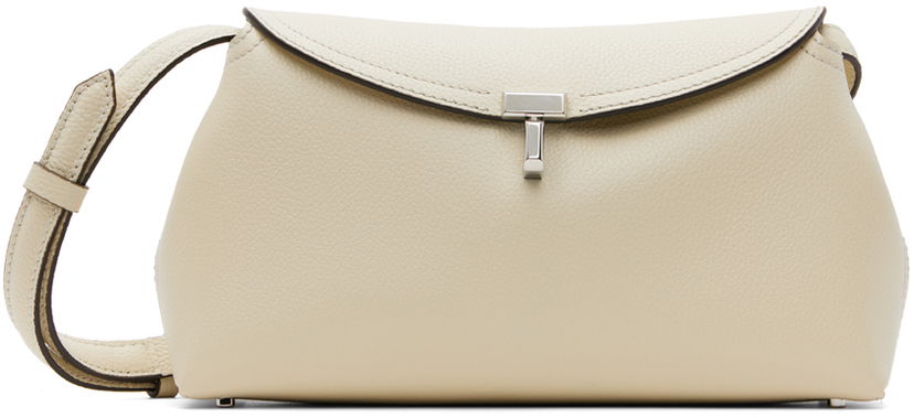 Olkalaukku TOTEME T-Lock Clutch Bag Beige | 234-WLGBG423-LE0030
