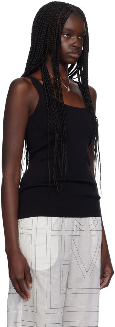 Tankkitoppi TOTEME Scoop Neck Tank Top Musta | 243-WRT0349-YA0080, 1