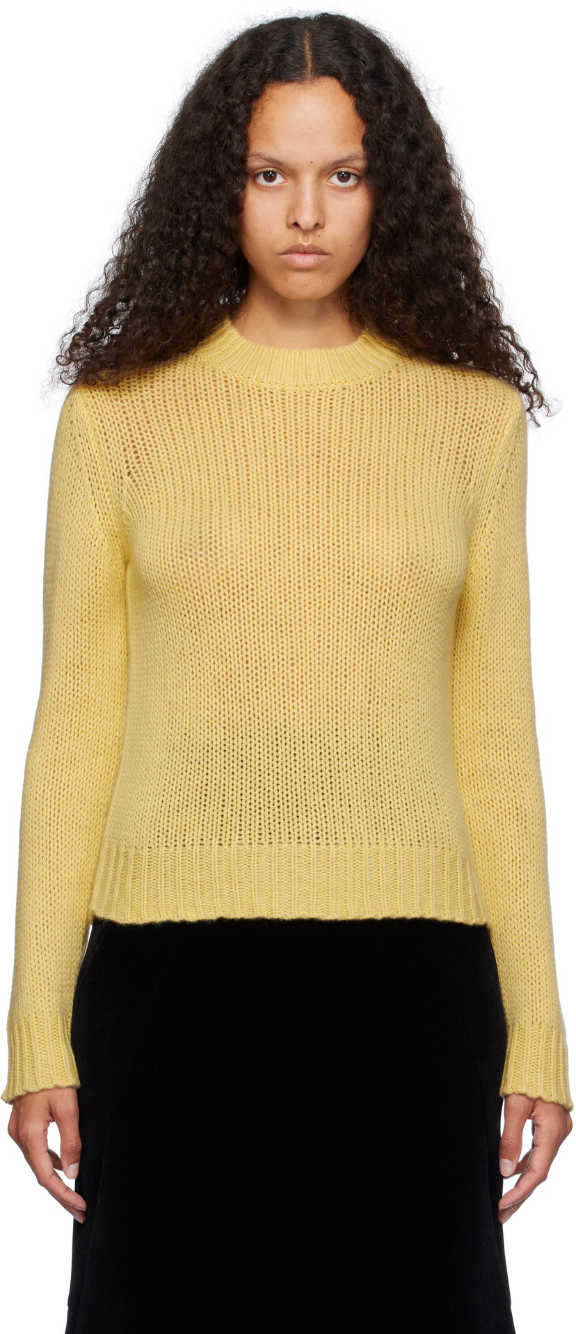 Villapaita Max Mara Weekend Max Mara Dalida Knit Sweater Keltainen | 2425366092600 MM12140