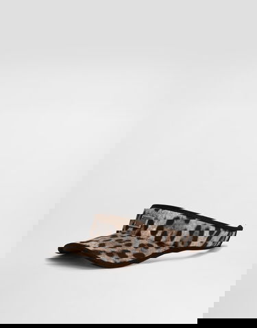 Lakit ja hatut Dolce & Gabbana Dolce & Gabbana Leopard-Print Cotton Visor Ruskea | GH910AFSFAGHY13M, 3