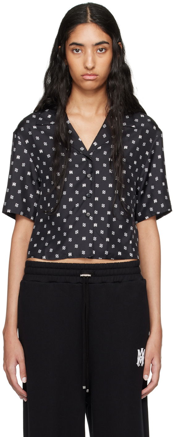 Paita AMIRI Black MA Paisley Shirt Musta | AWSTCA1010