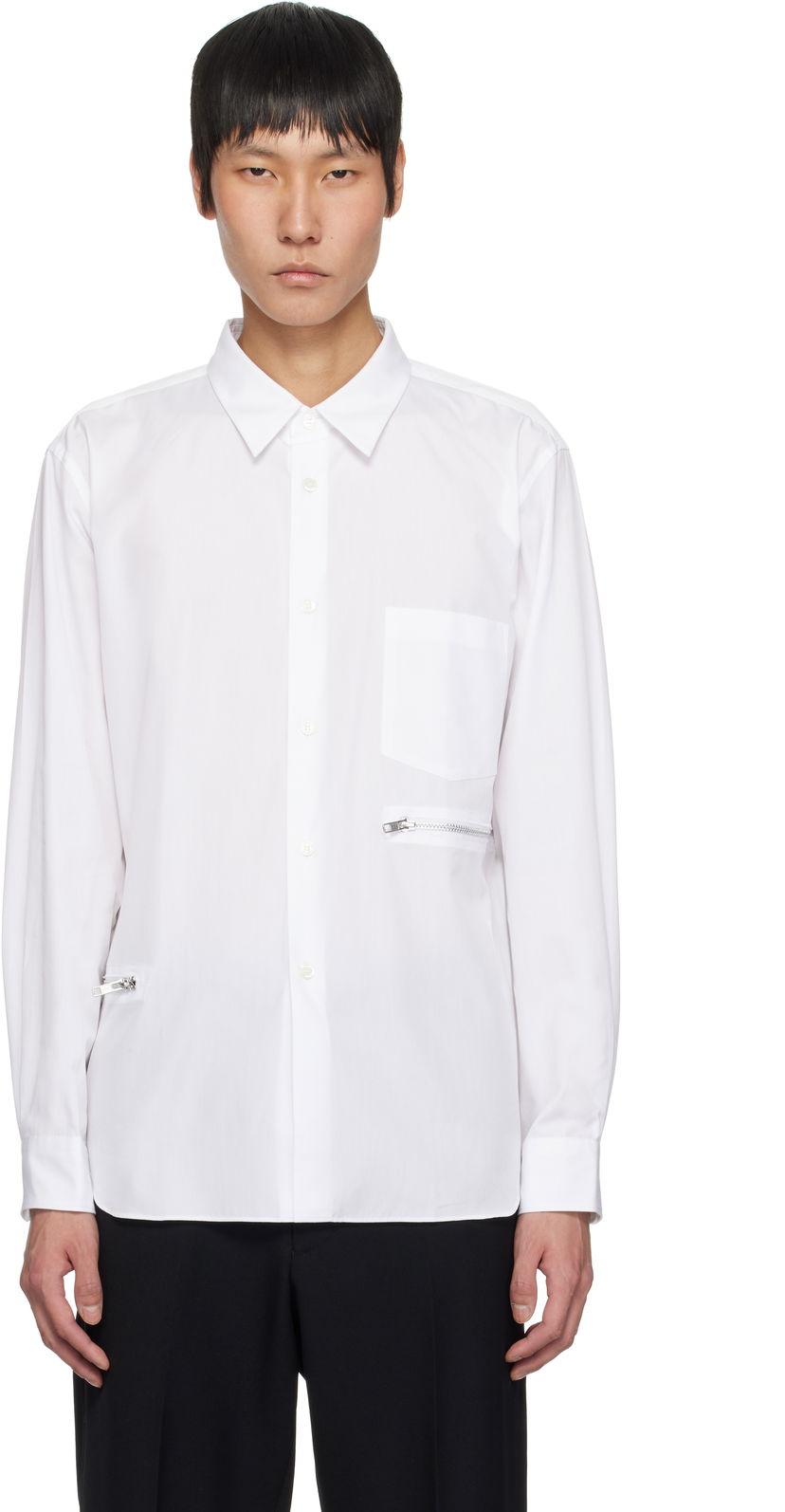 Paita Comme des Garçons Homme Deux Cotton Broad Shirt Valkoinen | DO-B027-051