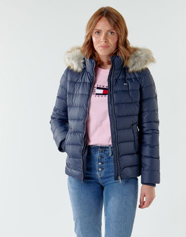 Puffer takki Tommy Hilfiger BASIC HOODED DOWN JACKET Tummansininen | DW0DW14693-C87=DW0DW08588-C87, 1