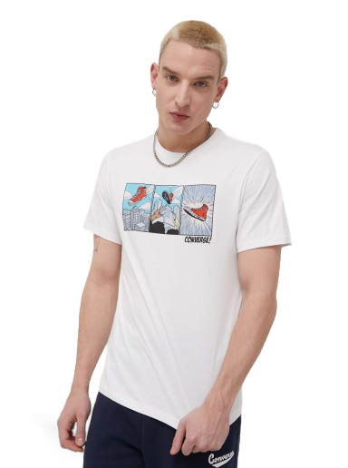 T-paita Converse Comic Graphic T-Shirt Valkoinen | 10022936.A01