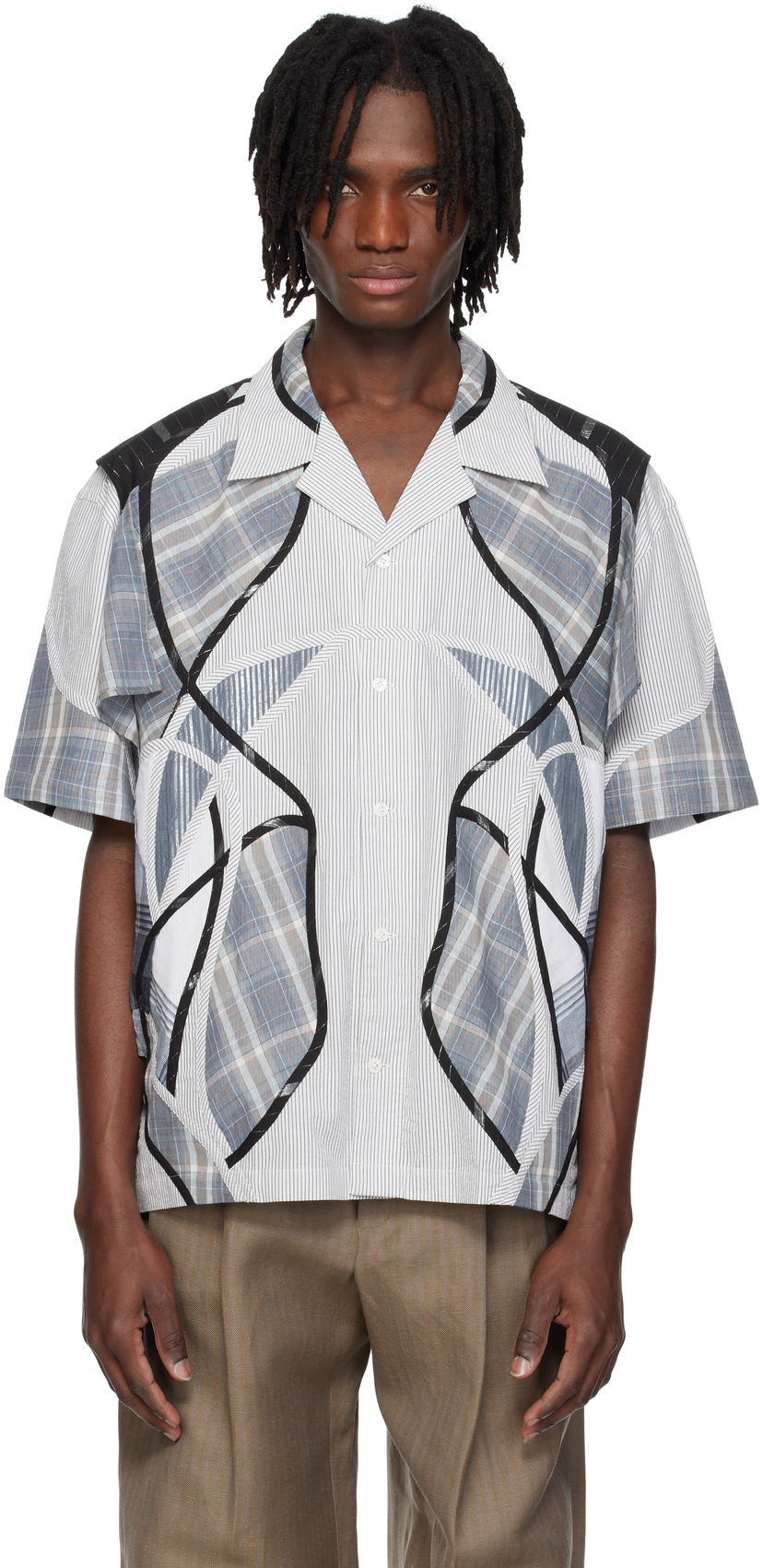 Paita Craig Green Craig Green Patchwork Short Sleeve Shirt Monivärinen | CGSS25CWOSHI57