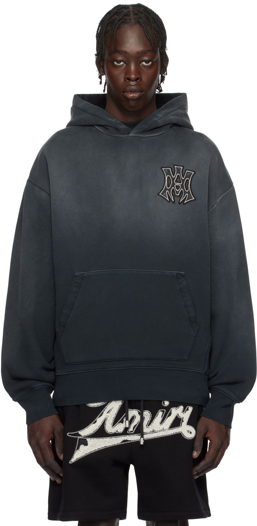 Huppari AMIRI 'MA' Hollywood Oversized Hoodie Musta | AMJYHD1082