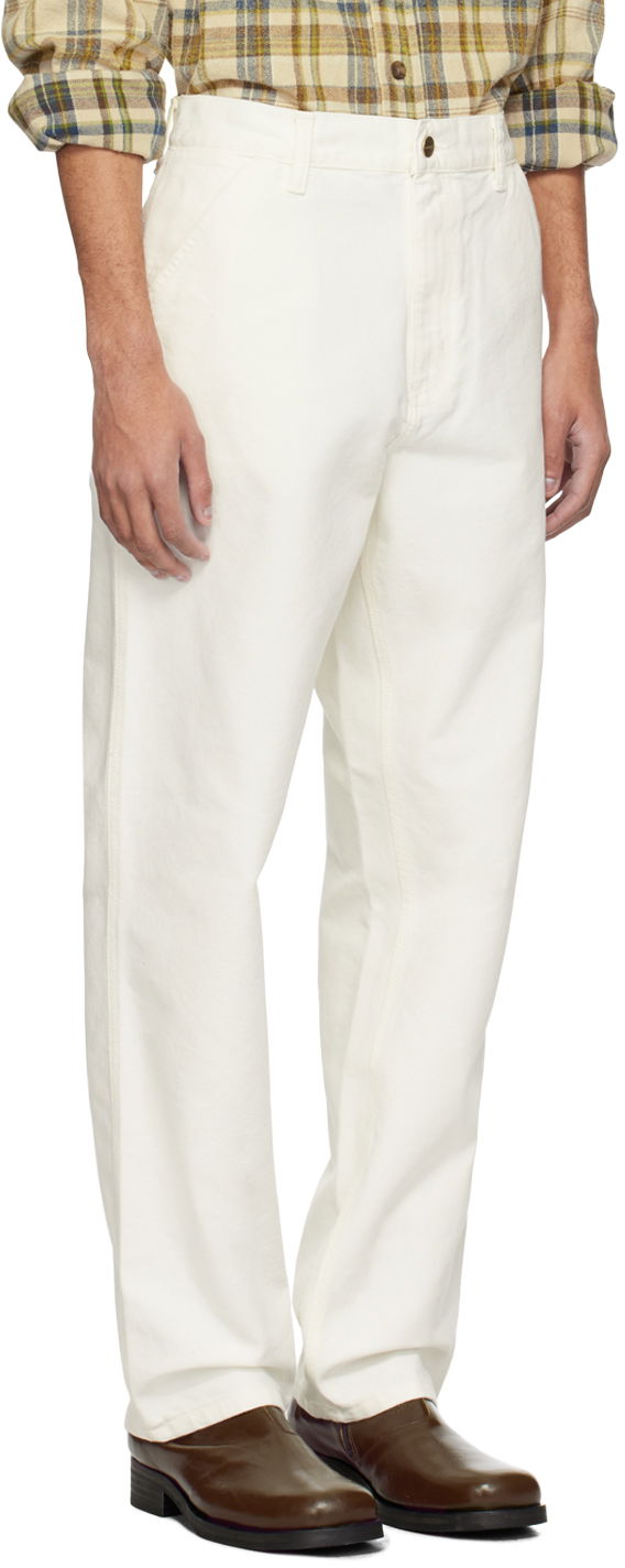 Housut Carhartt WIP Simple Canvas Trousers Valkoinen | I031220, 1