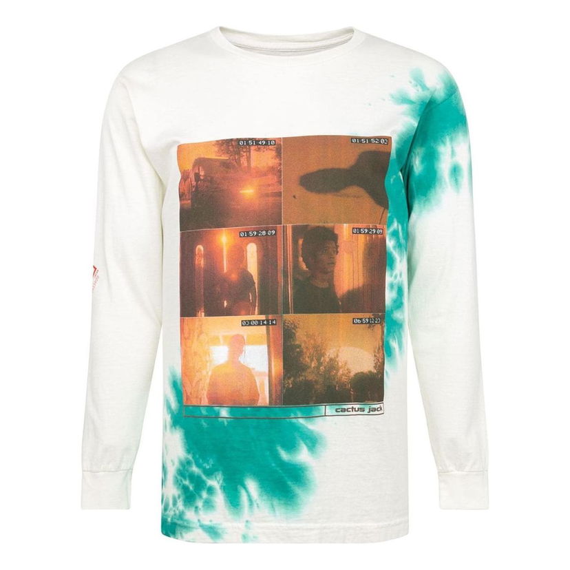 T-paita Cactus Jack by Travis Scott Travis Scott Cactus Jack Something's Coming II Long-Sleeve T-Shirt Valkoinen | CJPS-LS29