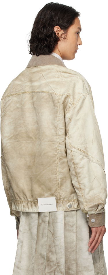 Bomber-takki Feng Chen Wang Feng Chen Wang Sandwashed Nylon Jacket Beige | FUS19JK15G, 2
