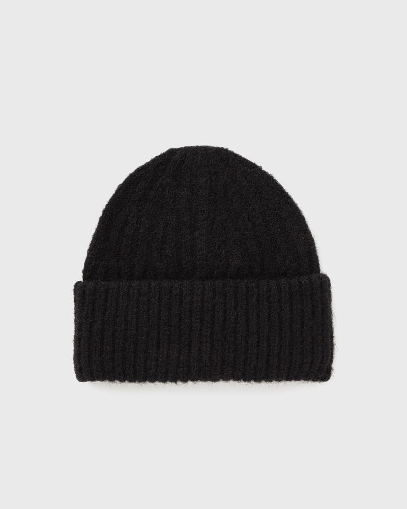Pipo American Vintage EAST Knitted Beanie with Ribbed Cuff Musta | EAST22AH25-NOIR
