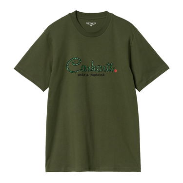 T-paita Carhartt WIP Paradise Script Graphic T-Shirt Vihreä | I033948_9, 4