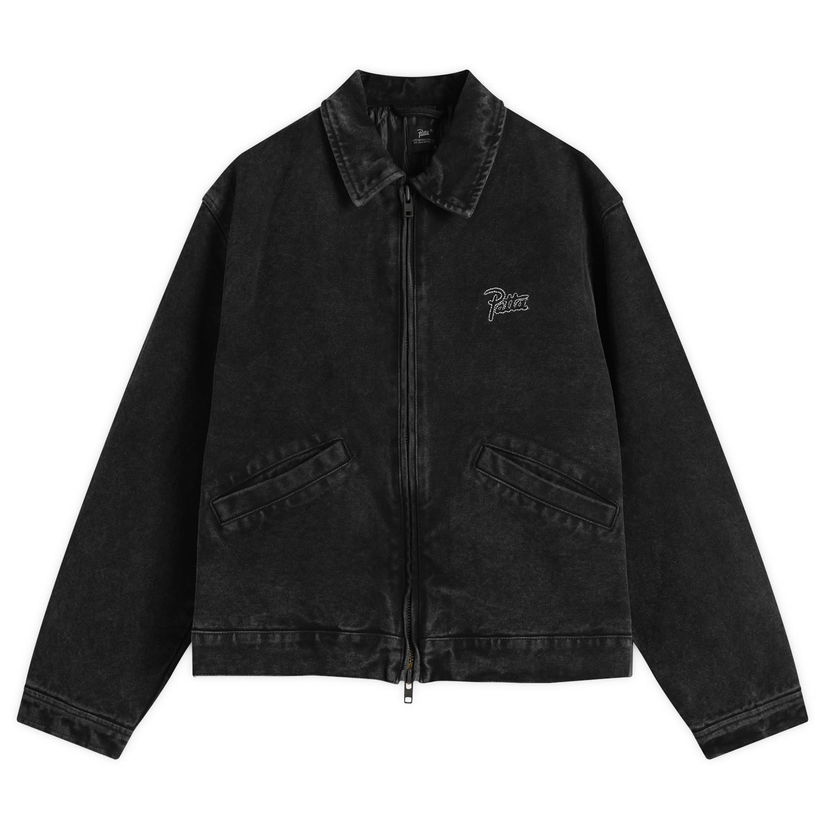 Takki Patta Washed Canvas Jacket, Size Small Musta | POC-AW25-4000-348-0025-001