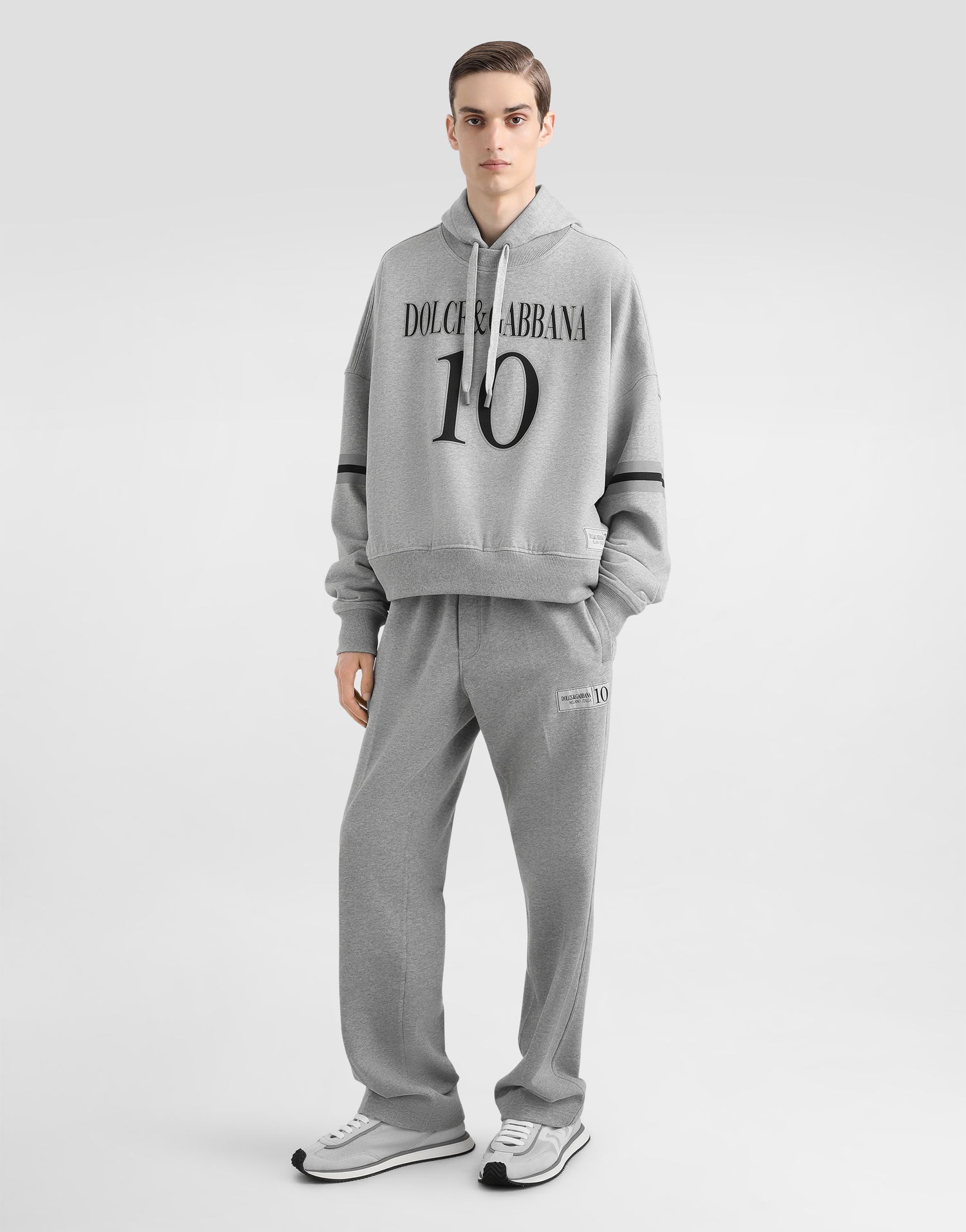 Verryttelyhousut Dolce & Gabbana Dolce & Gabbana Stretch Jersey Jogging Pants Harmaa | GP109TG7O2NS8290, 1
