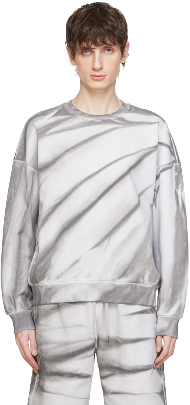 Villapaita Feng Chen Wang Feng Chen Wang Tie-Dye Sweatshirt Harmaa | FUS17SW01